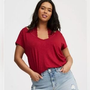 Torrid "2-fer Lace Halter Neck" Tee